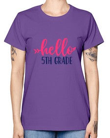 hello fifth grade 258# - fifth grade -  Missy T-Shirt