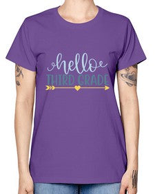hello third grade 339# - third grade -  Missy T-Shirt