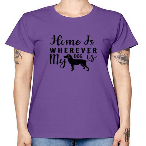 home is wherever my dog is 154# - dogs -  Missy T-Shirt