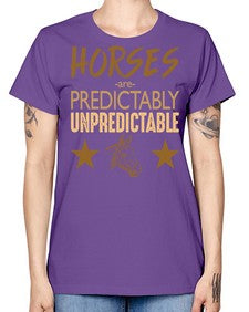 horses are unpredictable - horse -  Missy T-Shirt