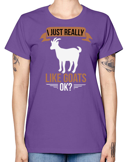 i just really like goats ok Style 3# - goat -  Missy T-Shirt
