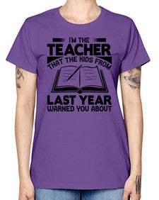 i m the teacher 372# - teacher -  Missy T-Shirt