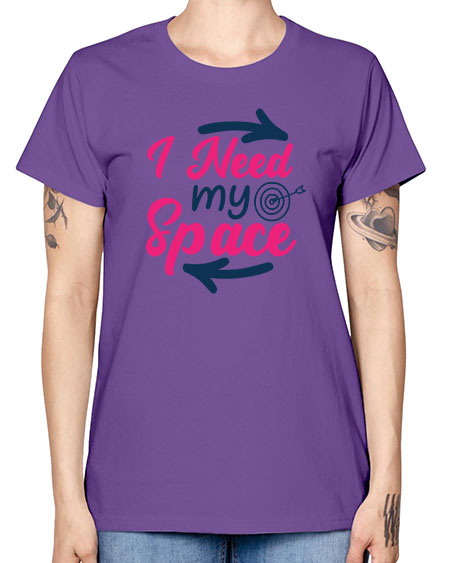i need my space 23# - space -  Missy T-Shirt