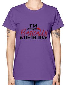 im basically a detective 636# - true crime -  Missy T-Shirt