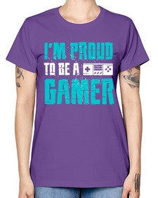 im proud to be a gamer 121# - video games -  Missy T-Shirt