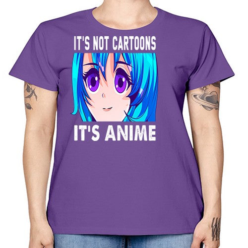 its not cartoons its anime253# - anime -  Missy T-Shirt