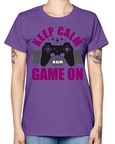 keep calm and game on 132# - video games -  Missy T-Shirt