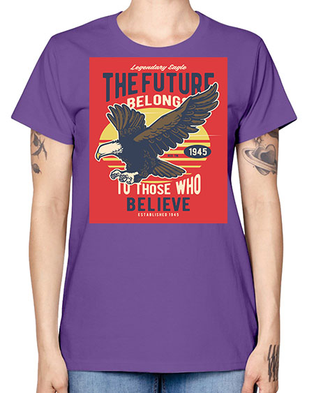 legendary eagle 55# - birds -  Missy T-Shirt