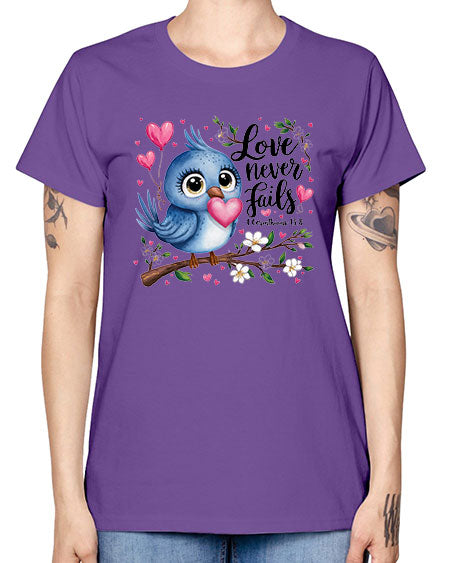 love never fails 63# - birds -  Missy T-Shirt