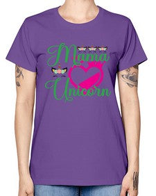 mama unicorn 292# - unicorn -  Missy T-Shirt