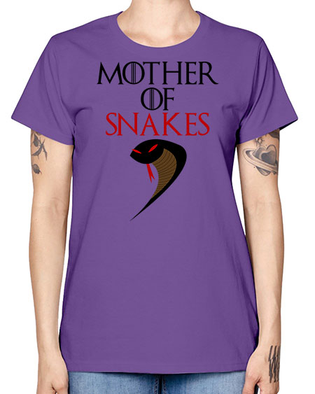 mother of snakes - snake -  Missy T-Shirt