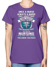 once a nurse 1286# - nurse -  Missy T-Shirt