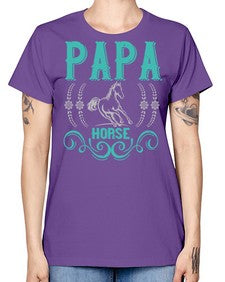 papa horse Style 26# - horse -  Missy T-Shirt