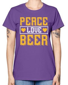 peace love beer 1475# - beer -  Missy T-Shirt