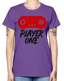 play one 145# - video games -  Missy T-Shirt