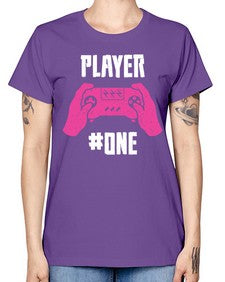 player one 147# - video games -  Missy T-Shirt