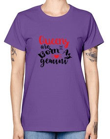 queens Are Born As Gemini 385# - gemini -  Missy T-Shirt