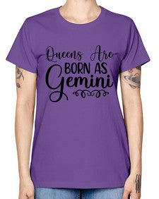 queens are born as gemini 393# - gemini -  Missy T-Shirt