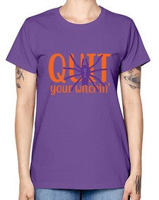 quit your witchin 32# - witch -  Missy T-Shirt