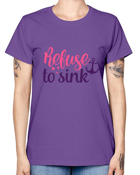 refuse to sink Style 4# - breast cancer -  Missy T-Shirt