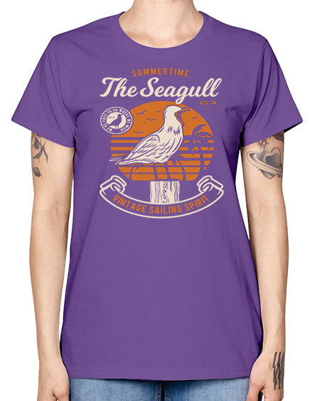 seagul bird 69# - birds -  Missy T-Shirt