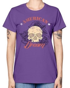 skullrose 1070# - skull and bones -  Missy T-Shirt