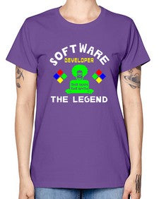 software developer the legend 16# - computer -  Missy T-Shirt