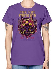 the cat monster gdkkj 1148# - art pop art -  Missy T-Shirt