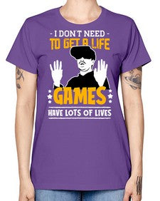 to get a life game 159# - video games -  Missy T-Shirt