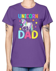 unicorn dad 454# - unicorn -  Missy T-Shirt