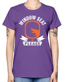 window seat please  51# - airplane -  Missy T-Shirt