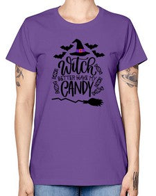 witch better have my candy 17# - witch -  Missy T-Shirt