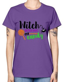 witchbetterhavecandy 12# - witch -  Missy T-Shirt