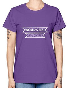 worlds best uncle 698# - uncle -  Missy T-Shirt