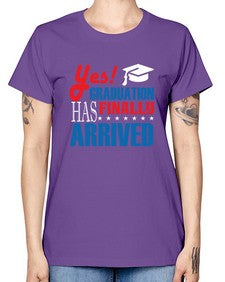 yes graduation has finally 1015# - graduation -  Missy T-Shirt