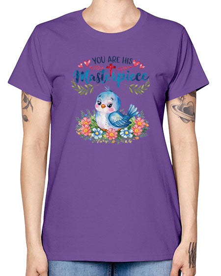 you are his masterpiece 85# - birds -  Missy T-Shirt