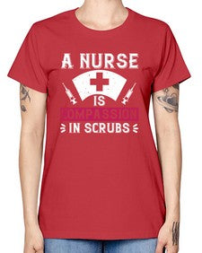 A Nurse is compassion in scrubs Style 18# - nurse -  Missy T-Shirt