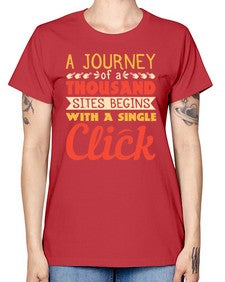 A journey of a thousand sites begins with a single click 79# - internet -  Missy T-Shirt