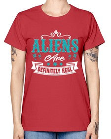 Aliens are real 26# - ufo -  Missy T-Shirt