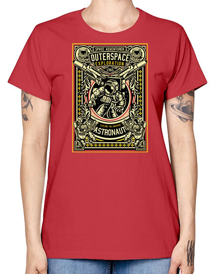 Astronaut Outerspace Exploration 36# - space -  Missy T-Shirt