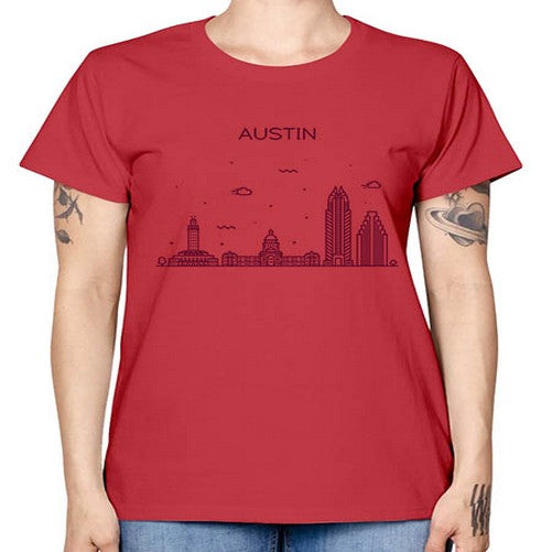 AustinTX 380# - cities -  Missy T-Shirt