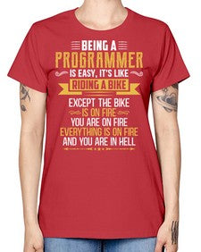 Being a Programmer 3# - computer -  Missy T-Shirt