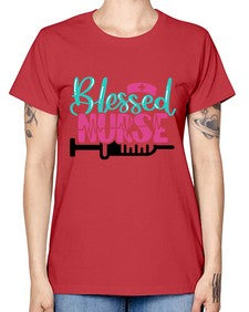 Blessed Nurse Style Style 628# - nurse -  Missy T-Shirt