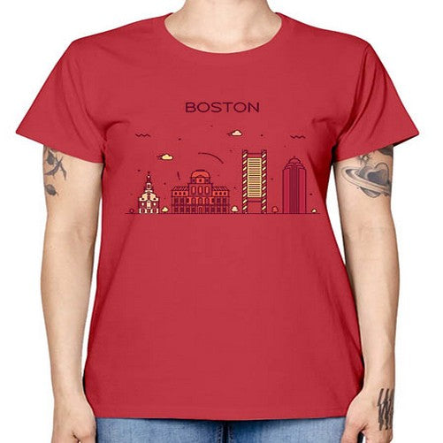 Boston 481# - cities -  Missy T-Shirt