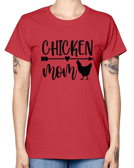 Chicken Mom - chicken -  Missy T-Shirt