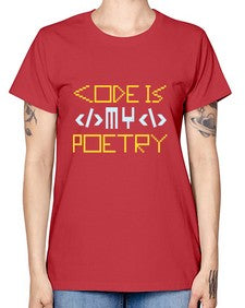 Code is my poetry 21# - computer -  Missy T-Shirt