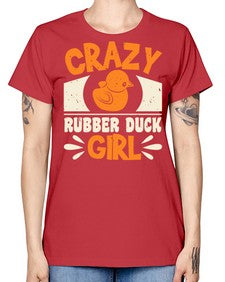 Crazy Rubber Duck Girl Style 4# - ducks -  Missy T-Shirt