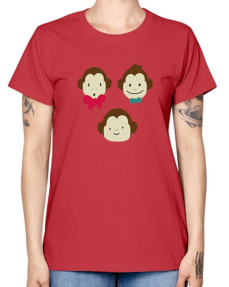 Cute_little_monkeys_5425 - monkey -  Missy T-Shirt