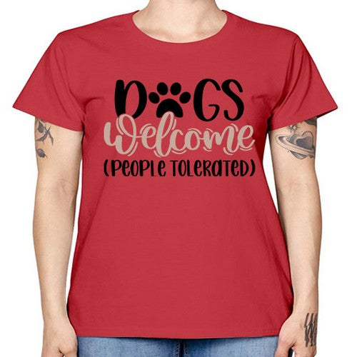 Dogs Welcome Style 21# - dogs -  Missy T-Shirt