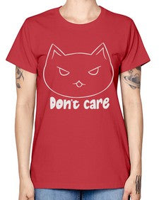 Dont Care - cats -  Missy T-Shirt
